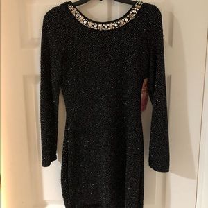 Emerald Sundae Mini Sparkle Fitted Dress